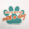 Dog Paw Print Sticker