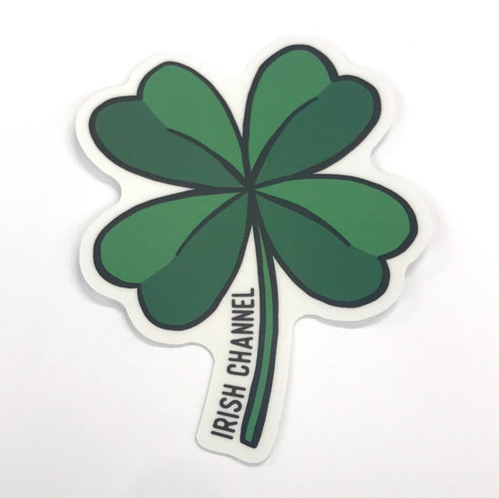 Irish Channel Four-Leaf Clover Sticker