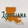 Louisiana State Name Sticker