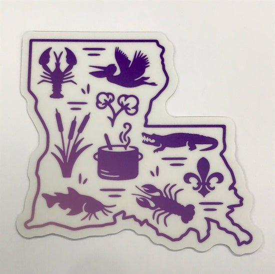 Louisiana Icons Sticker