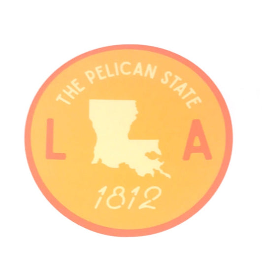 Louisiana Circle Sticker
