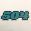 504 Area Code Sticker