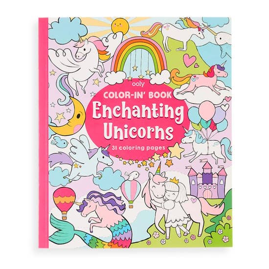 Color-in- Book: Enchanting Unicorns