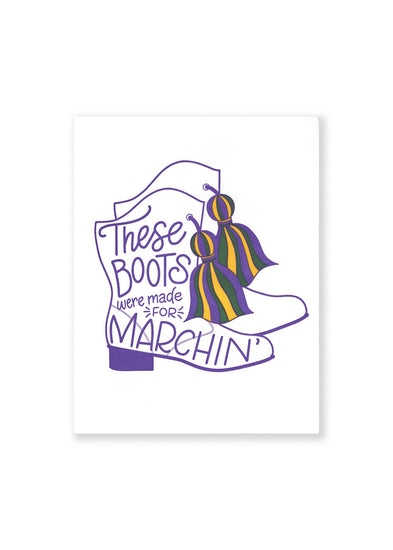 These Boots Were Made For Marchin' Postcard