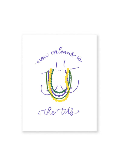 New Orleans Is The Tits Postcard